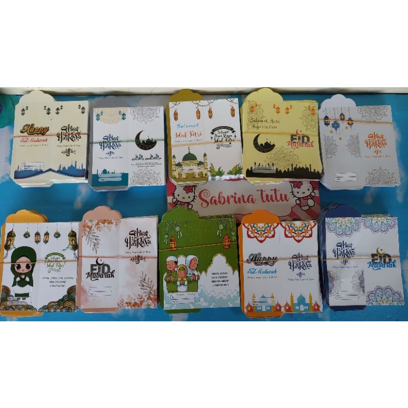 

(100 lembar ) Amplop Lembaran Panjang Angpao Sedang Free Plastik
