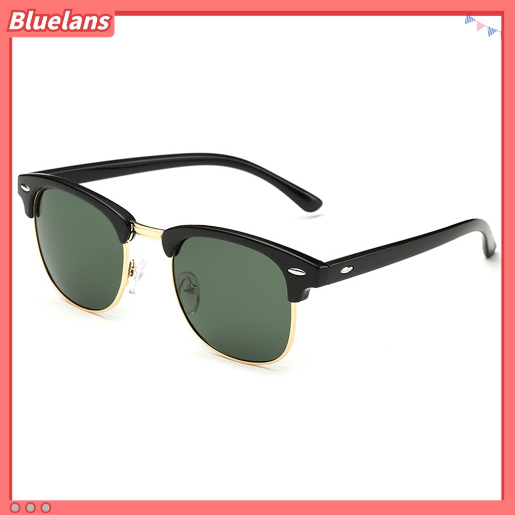 Bluelans Unisex Polarized Anti UV UV400 Clear Half Frame Goggles Driving Sunglasses Eye Protection