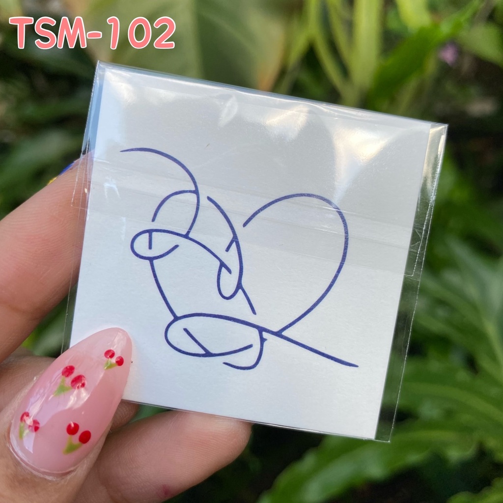 TSM 101-104 | TATO SEMI PERMANENT TAHAN LAMA BTS TATTOO TEMPORARY