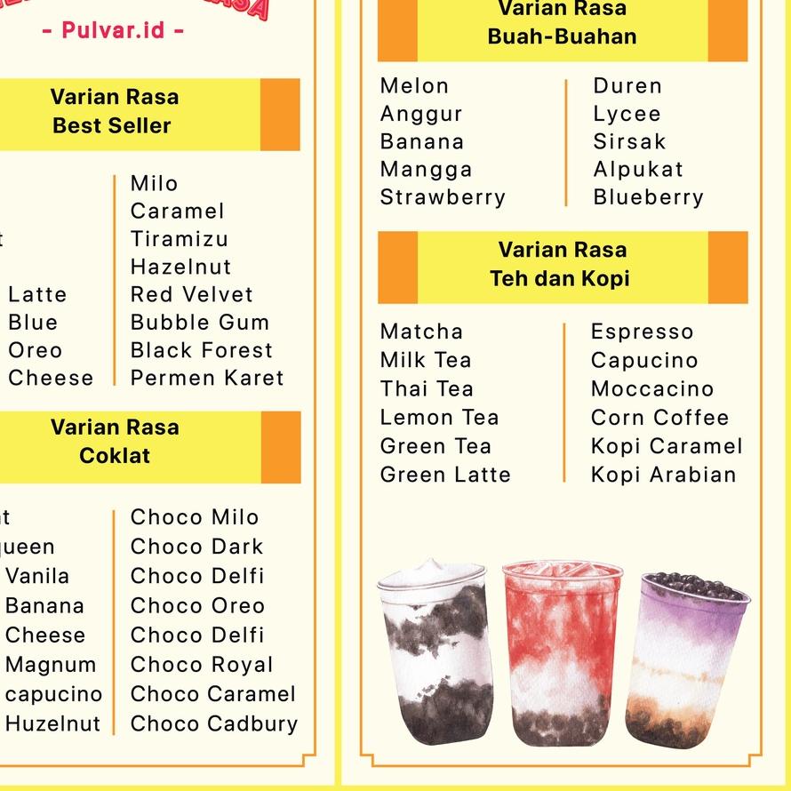 

SALE✅BUBUK MINUMAN ANEKA RASA 1KG / SERBUK MINUMAN RASA / BUBUK MINUMAN KEKINIAN / BUBUK MINUMAN RASA 1KG|KD8