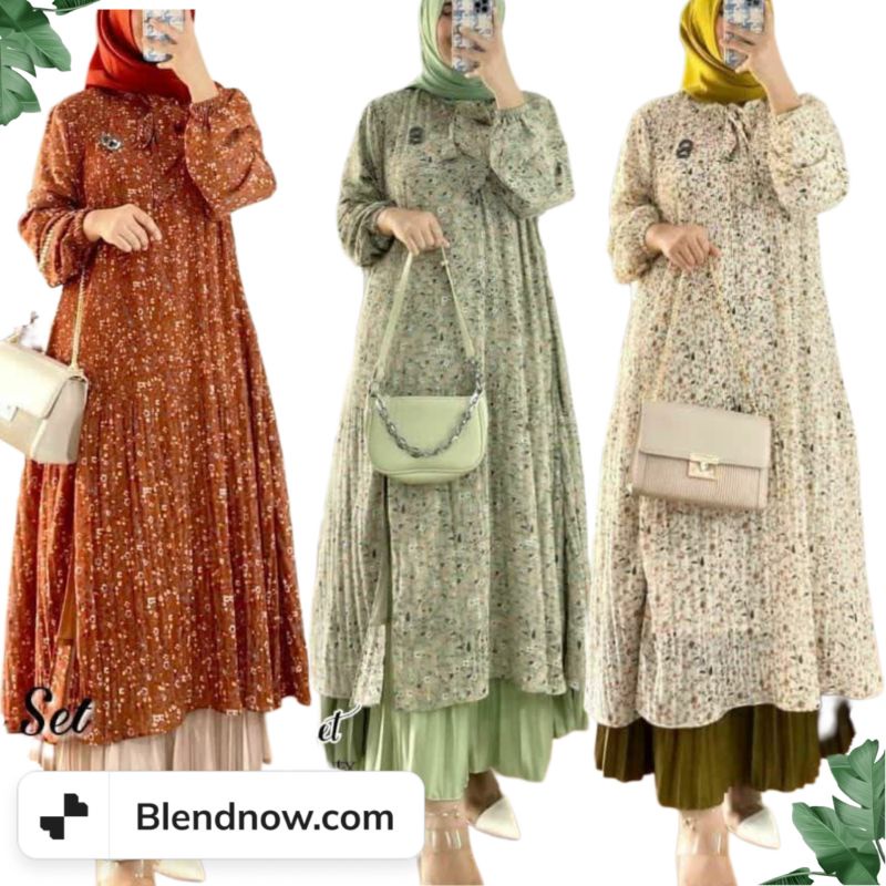 YASMIN SET SETELAN ROK WANITA LABEL MADANI FASHION MUSLIM TERBARU KEKINIAN PREMIUM
