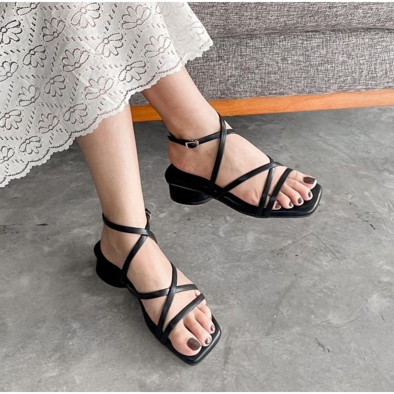 ABBUSHOES Ri 15 sendal tali hak telor marly 5cm