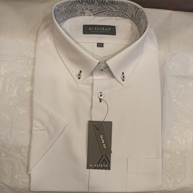 Alisan Dobby Dalam Batik Lengan Pendek Jumbo SlimFit