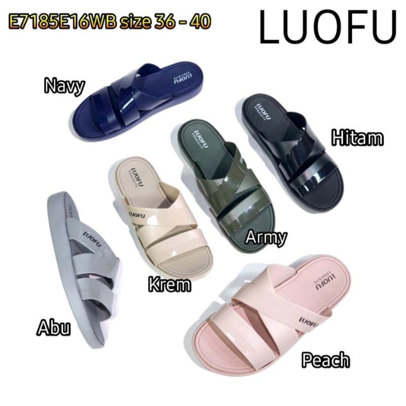 Sandal wanita luofu sandal luofu import sandal luofu karet size 36-40