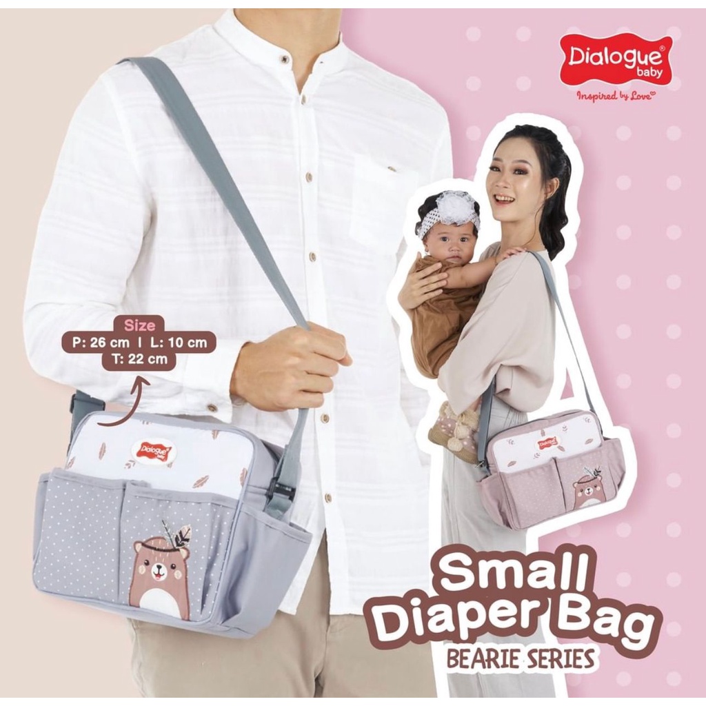 Dialogue Baby Tas Kecil Bearie Series - DGT7313/ Diaper Bag/ Tas Perlengkapan Bayi