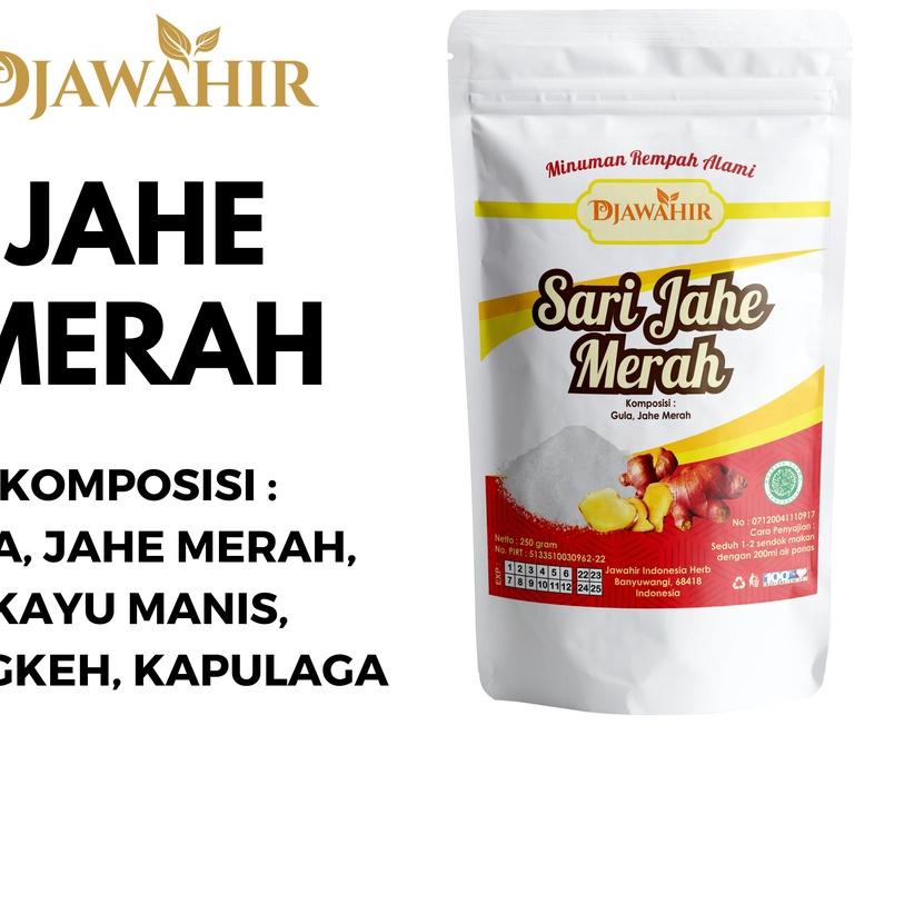 

READY ✅Jahe Merah Instan Djawahir Herbal 250gram|RA4