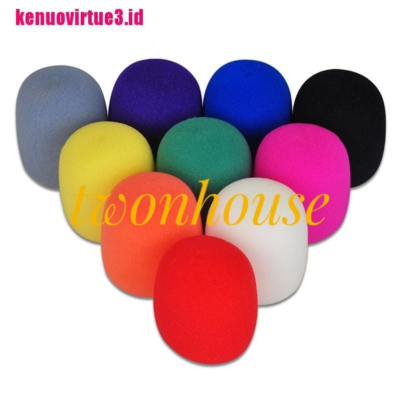 Busa Mic Cover Spon Tutup Kepala Pelindung Microphone Busa Microphone Cover Sarung Penutup Mic Sponge Spon Pelindung Mik Foam Cover Shield 6mm