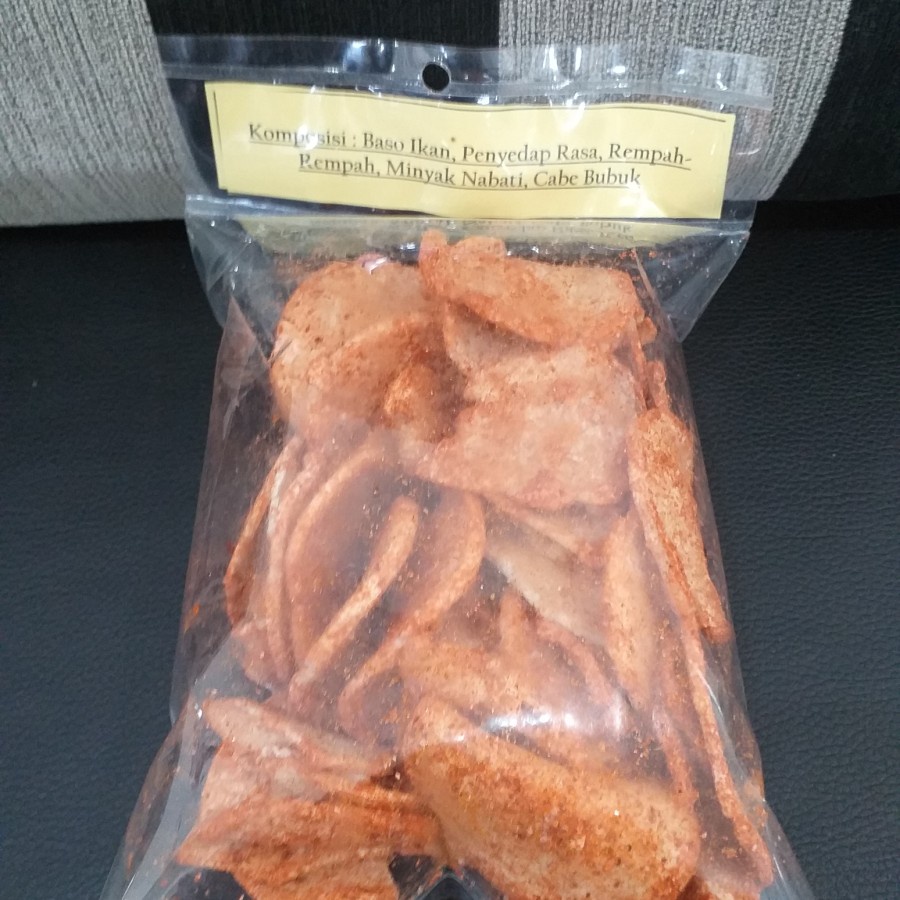

Cemilan Snack Makanan Ringan Kerupuk Basreng Pedas Kriuk SB/NIKMAT