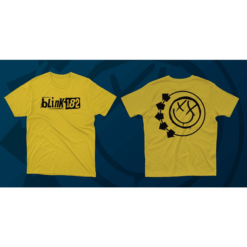 Kaos Band blink 182 edging | Baju Band blink 182 edging bahan combad 24s dan 30s