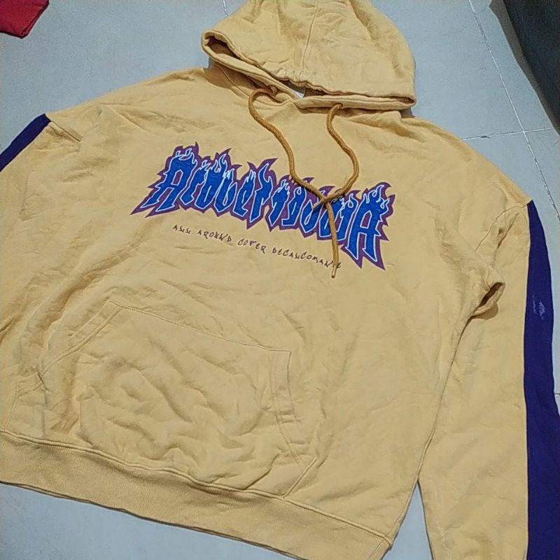 Hoodie Acover Oversize lengan balon kuning