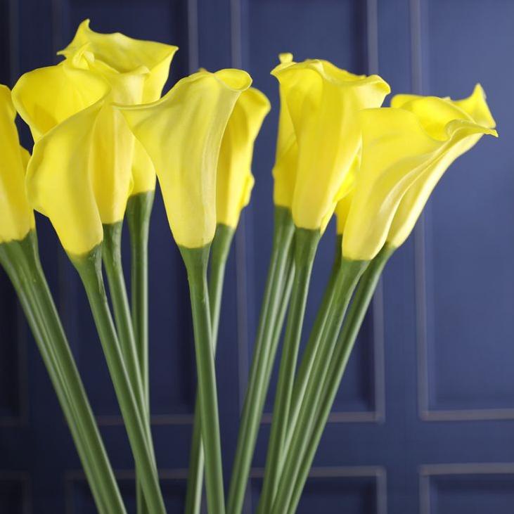 Flash Sale Bunga Calla Lily Besar Lili Artificial Latex Jumbo Premium Putih Pink Dekorasi Buket Wedd