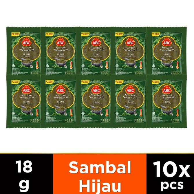 

ABC Sambal Nusantara Hijau 10 x 18 g
