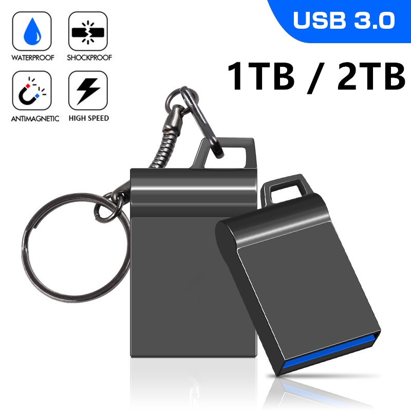 Flash Disk USB 3.0 Kapasitas 2TB Bahan Metal Anti Air