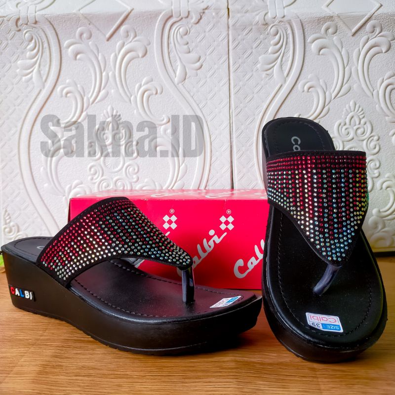 PROMO SALE SANDAL WEDGES CALBI WANITA TERBARU