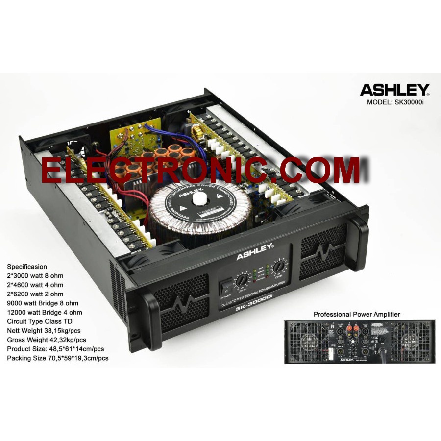 power amplifier ashley sk30000i sk 30000i original