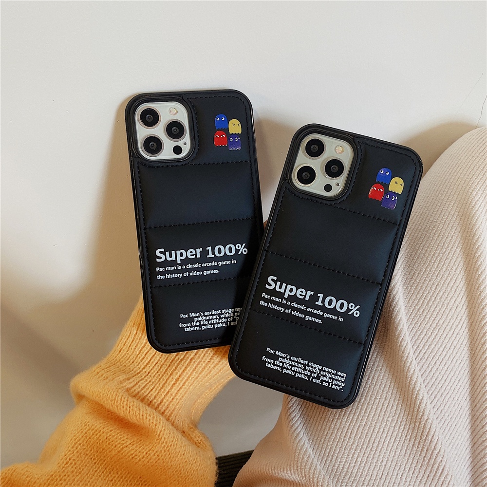 Casing Soft Case TPU Motif Pac-man / Monster Untuk IPhone 14 13 12 11 Pro Max