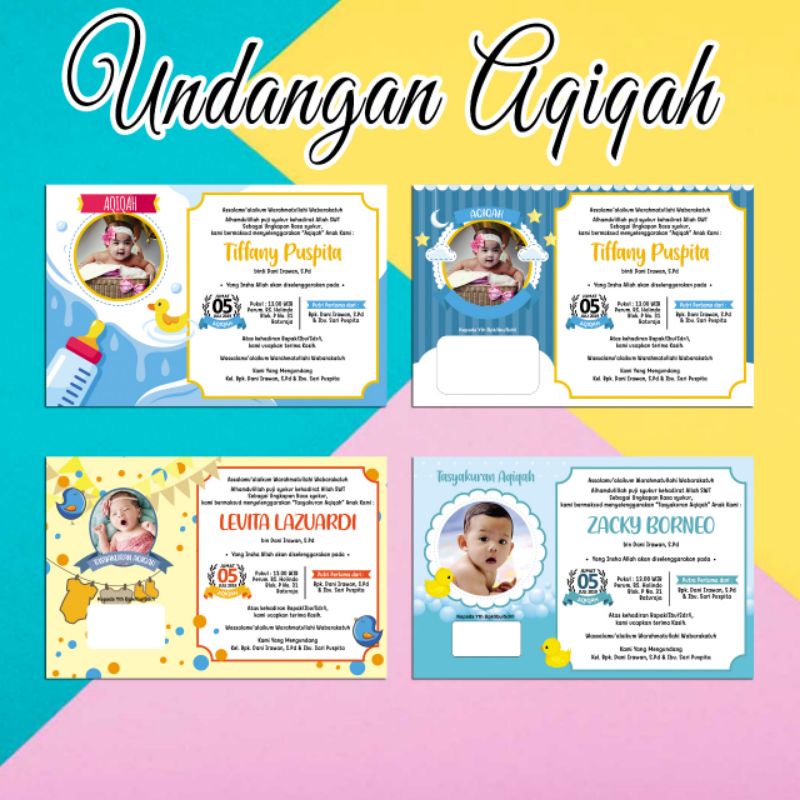 

undangan aqiqah / tasyakuran aqiqah