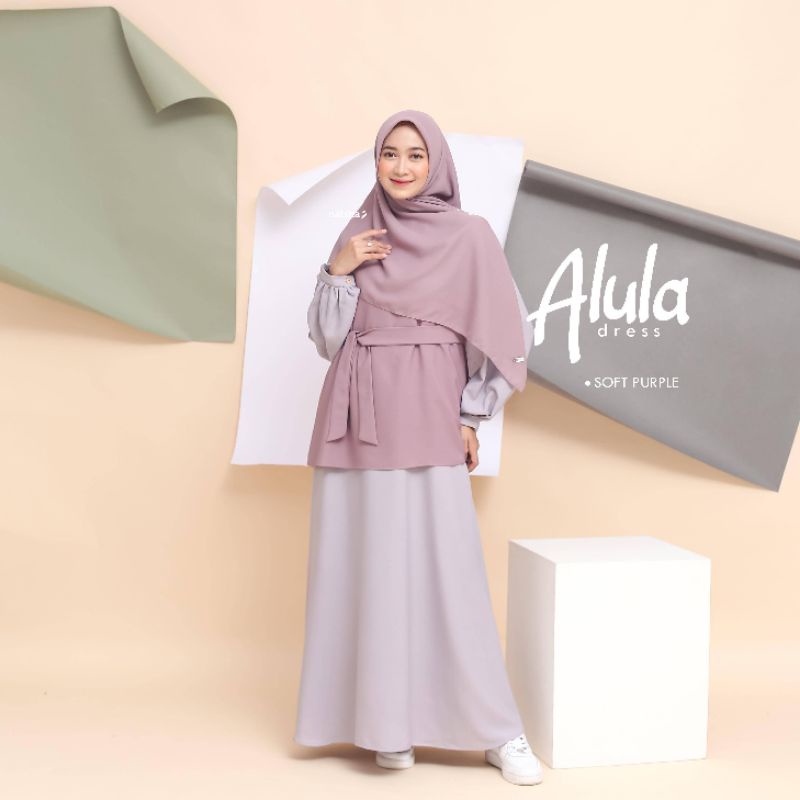 NAISHA HIJRAH - ALULA DRESS ory By NAISHA HIJRAH/ Gamis Simple / GAMIS CANTIK SIMPLE KEKINIAN