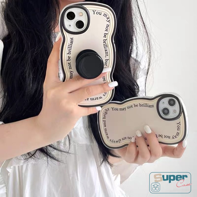 Soft Case Motif Tulisan Dengan Ring Holder Untuk Oppo A57 2022 A15 A95 A96 A16K A55 A12 A15s A54 A7 A5s A76 A74 A53 A5 A9 2020 A16 A3s A12E A16E A52 A31