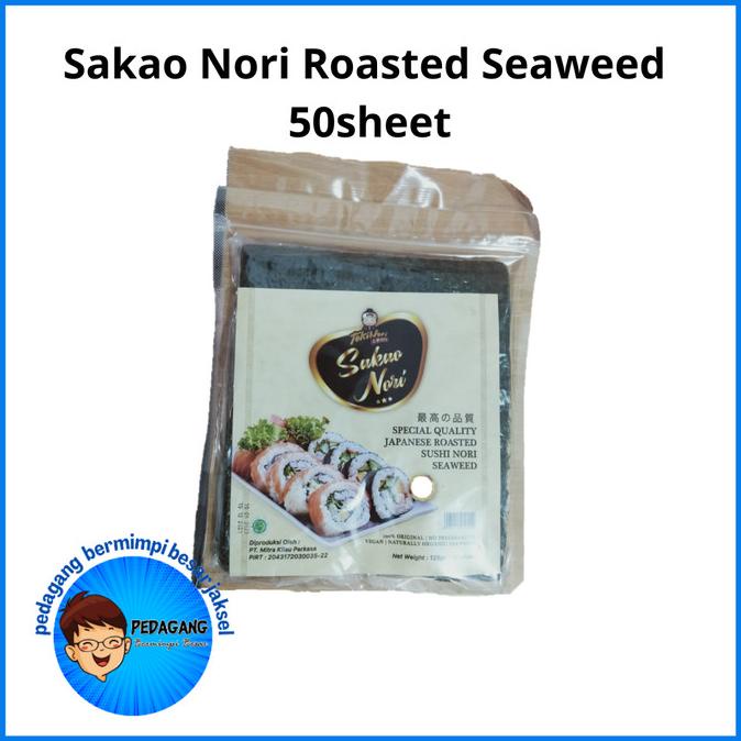 

Sakao Nori 50 Sheet | Sushi Nori 50 Sheet Halal Mui - Special Grade Terlaris