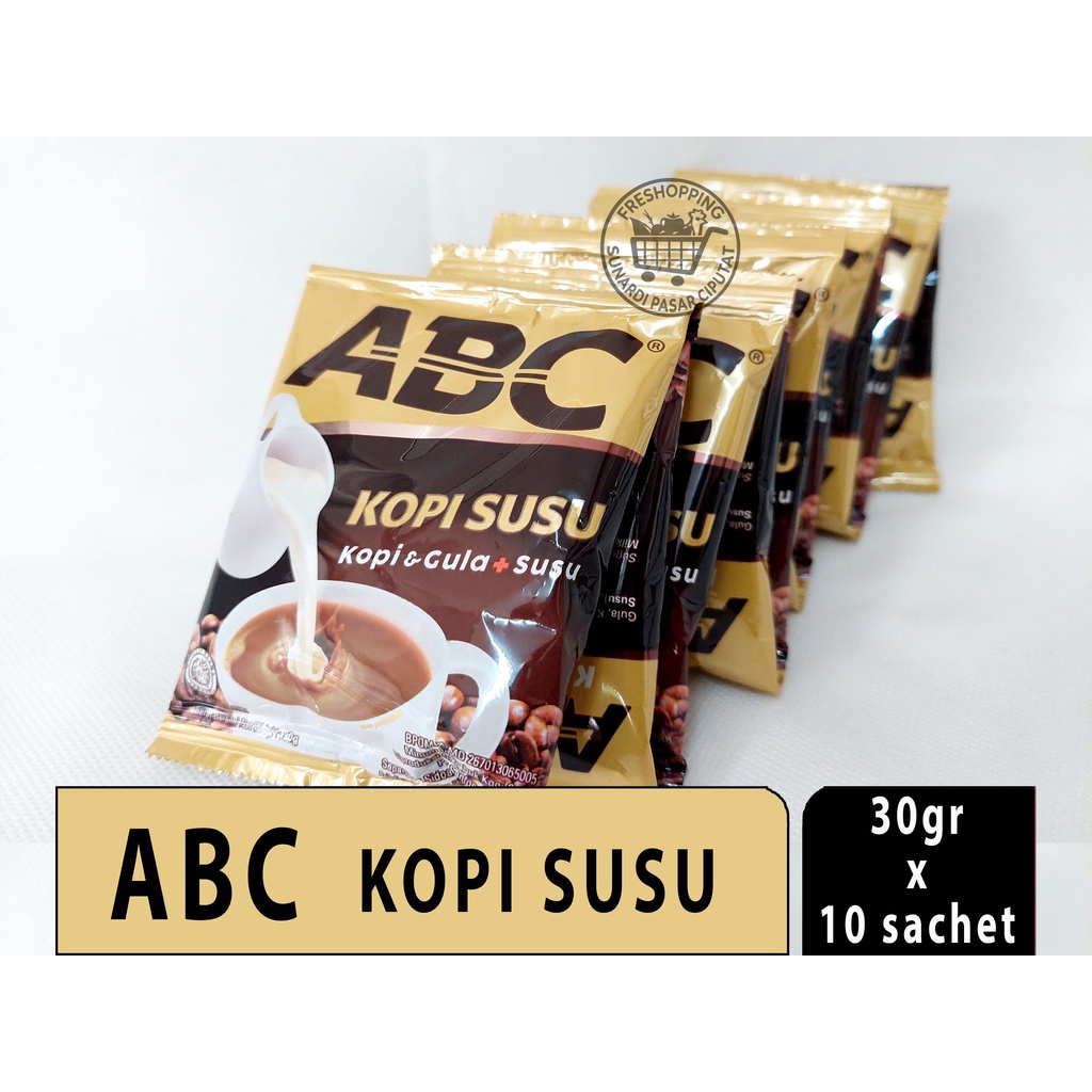 ABC kopi Susu 1 Renceng 10 sachet