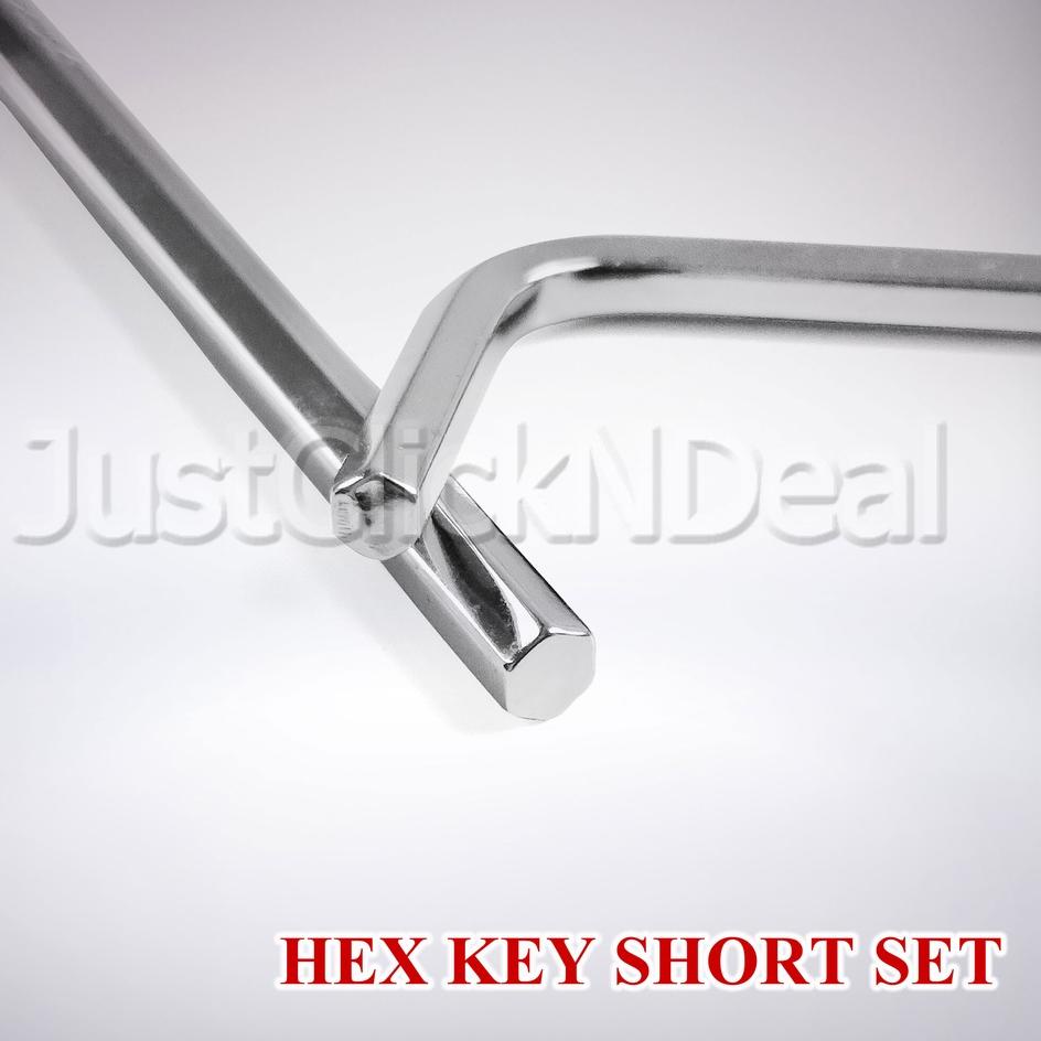Klaim promo--Tekiro Kunci L Kecil Pendek Hex Key Set 7 Buah Original