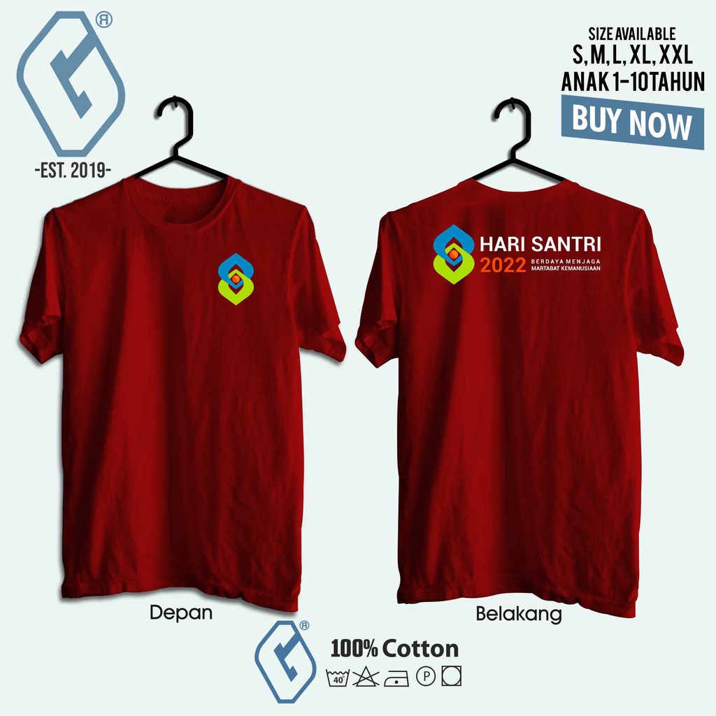 Jual Baju Hari Santri Nasional Kaos Distro Santri Shopee Indonesia