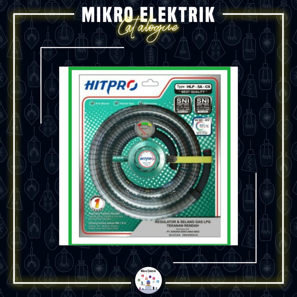 REGULATOR GAS PAKET SELANG DAN METER HITPRO