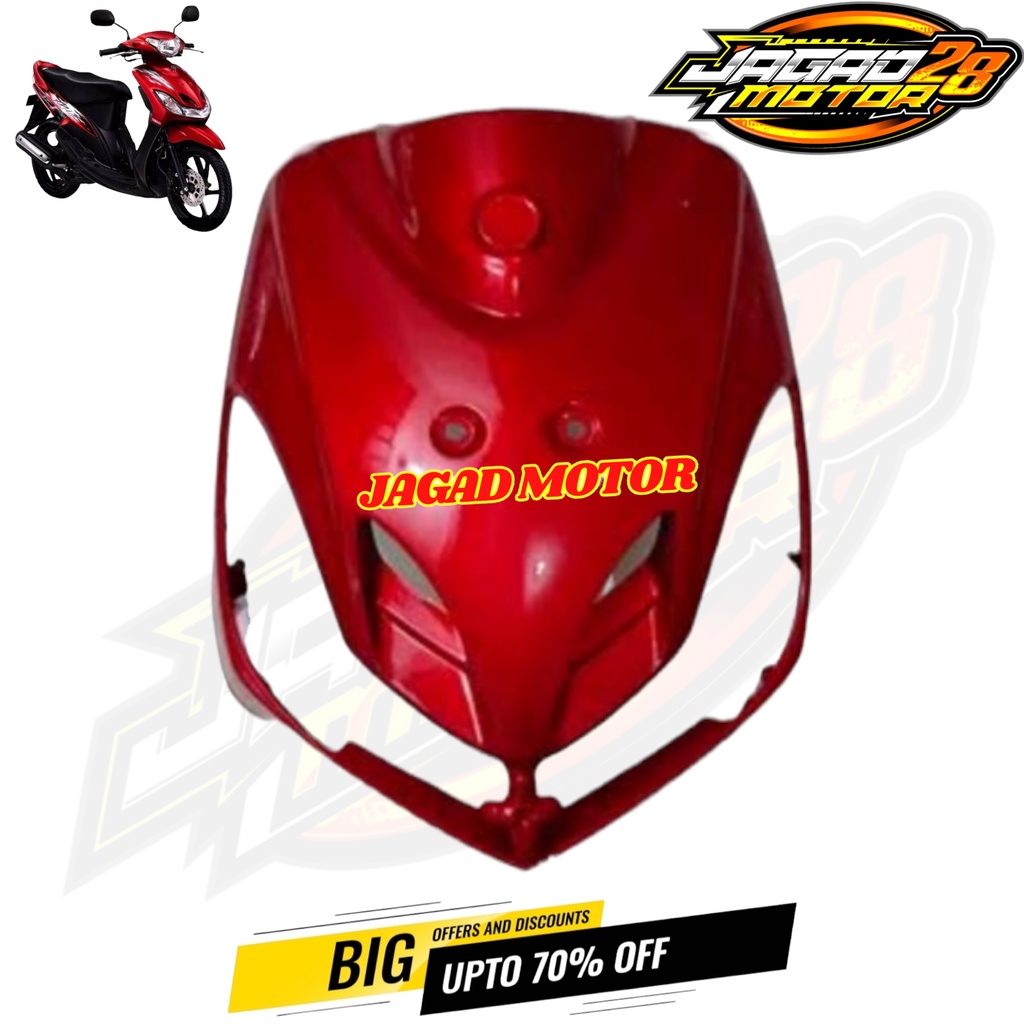 Tameng Depan Yamaha Mio Smile Merah / Dasi Depan Yamaha Mio Smile Merah / Cover Depan Yamaha Mio Smile Merah / Panel Tameng Dasi Dada Depan Yamaha Mio New Smile Merah