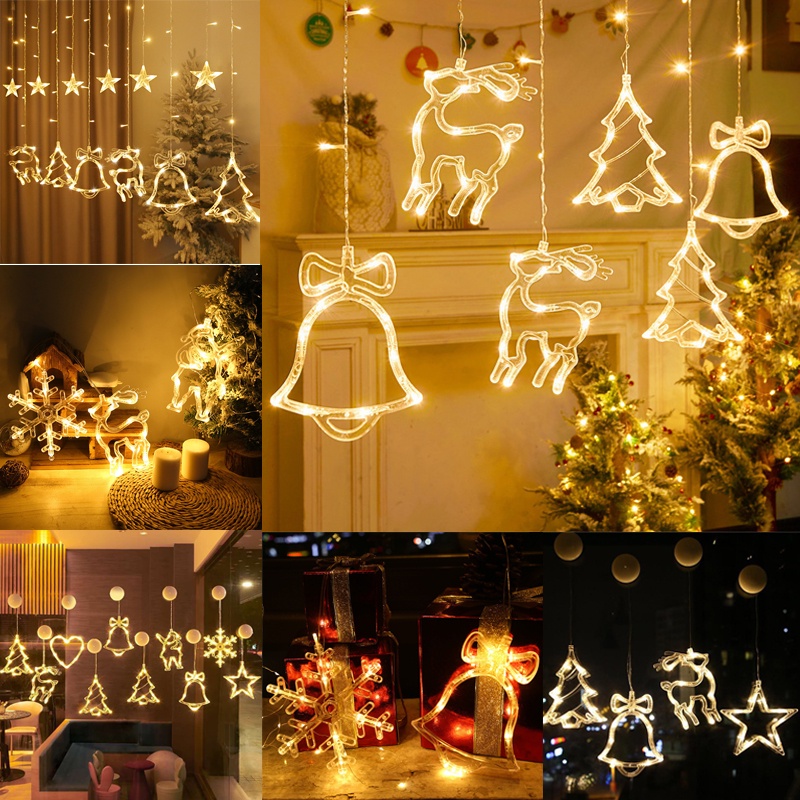 Lampu String Led Bentuk Snowflake Untuk Dekorasi Natal