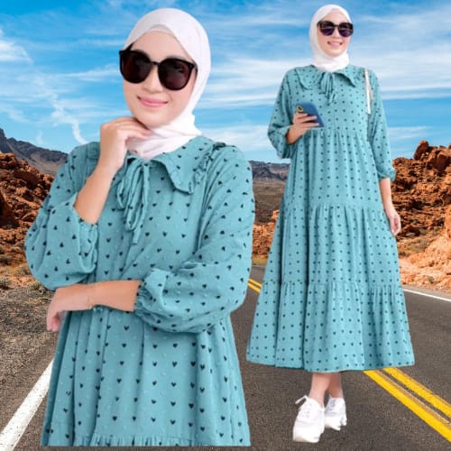 Maxy Dress Polos Crinkle Uragiri / Gamis Polos Kekinian / Gamis Crinkle Premium / Home Dress / Dress Lengan Panjang / Dress Maxy Modern