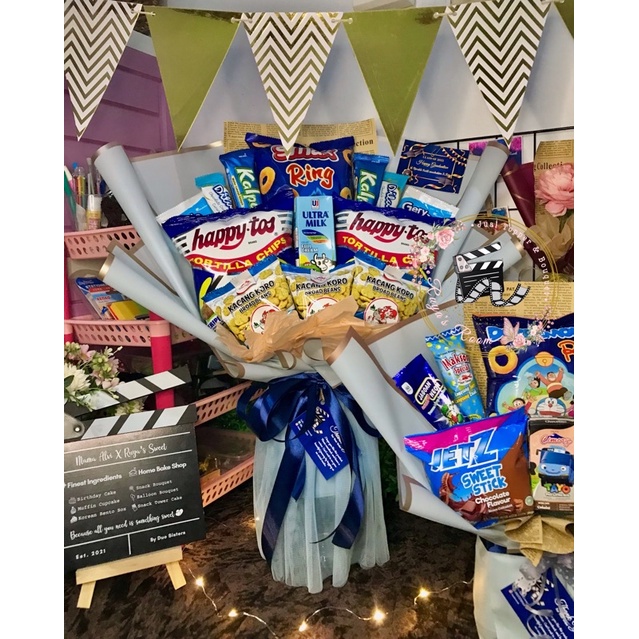 

Buket Snack Mewah Elegant Murah Ekonomis