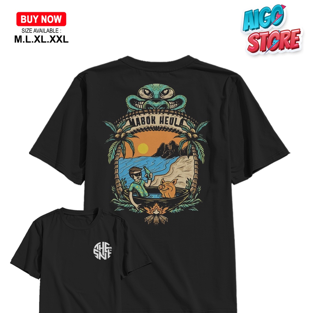 Kaos TheSNT Mabok Heula / TheSNT / Bobonsantoso / TheGoblokers / XTC / GBR / BANDUNG DAMAI / KAMI BE