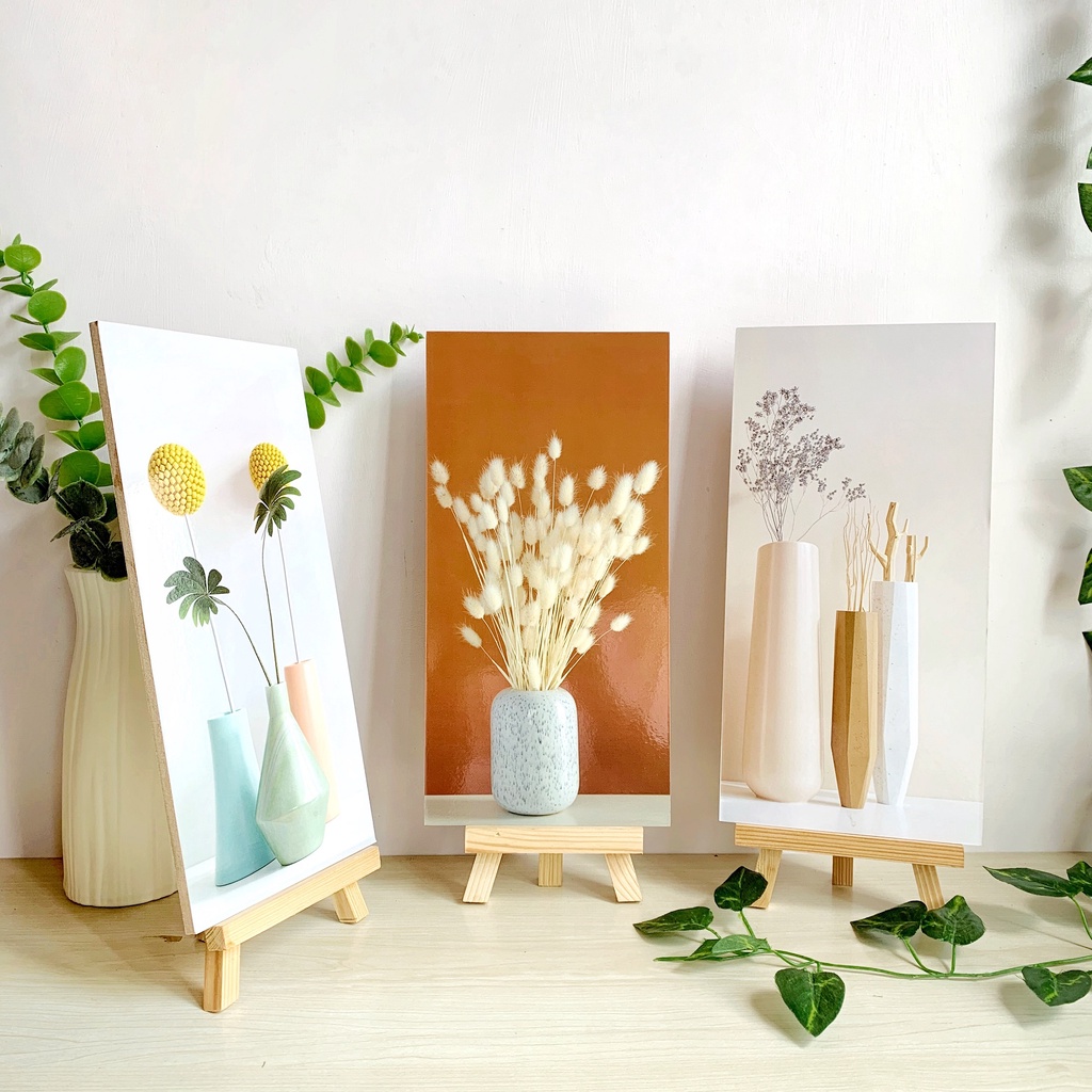 HIASAN DINDING BUNGA AESTHETIC FLOWER ESTETIK (15X30 CM) PAJANGAN WALL DECOR DEKORASI DINDING BUNGA ESTETIK KAYU MINIMALIS