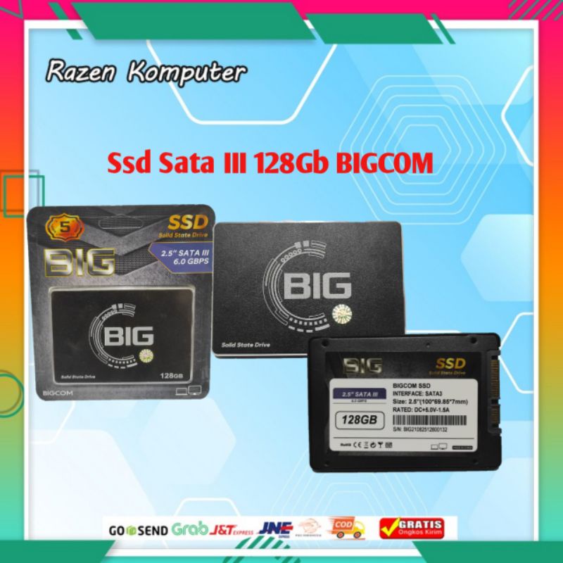 BIGCOM SSD 2.5 512Gb / 256Gb / 128Gb Sata III Garansi Resmi 5Tahun