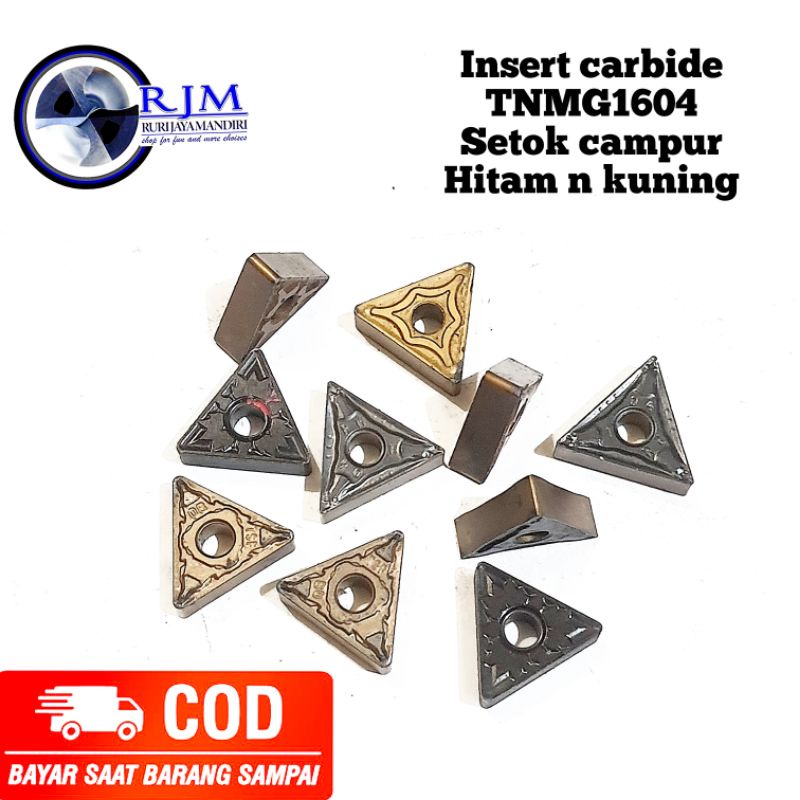 Insert carbide TNMG16 cocok untuk pahat bubut material besi steel