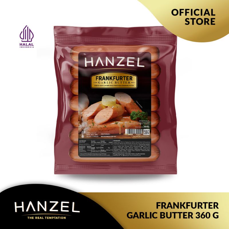 

Hanzel Frankfurter Garlic Butter 360 gram