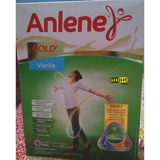 

[ COD ] Anlene Gold 51+ Vanila 650gr