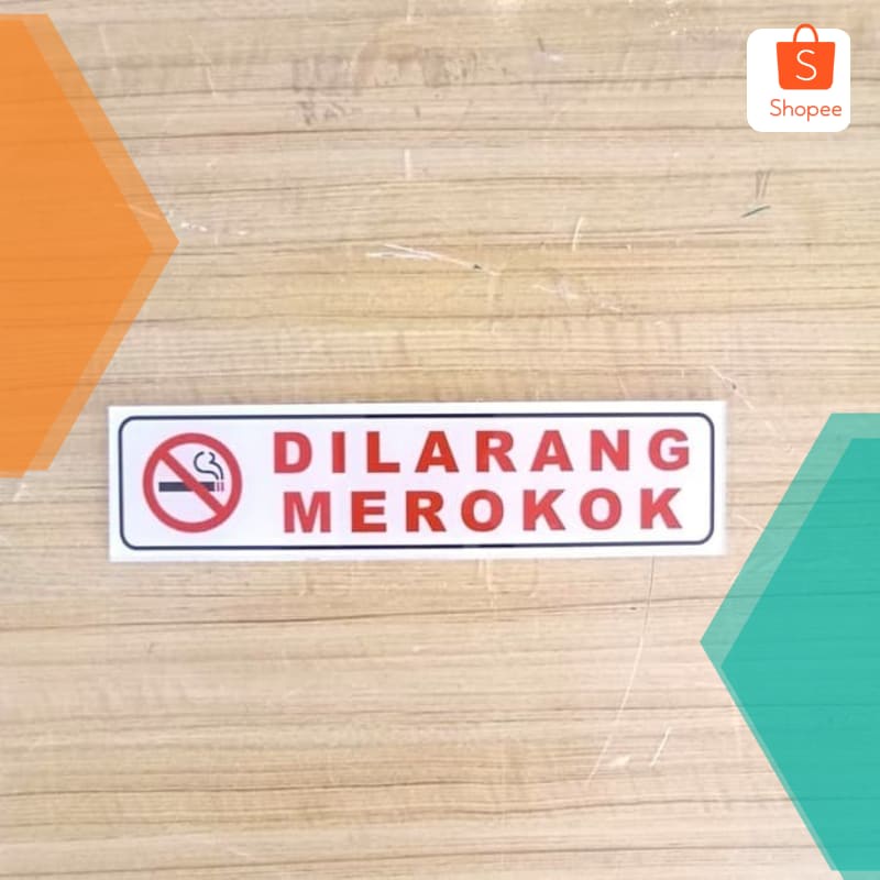 

Grosir SIGN AKRILIK DILARANG MEROKOK UKURAN 5X20CM Keren
