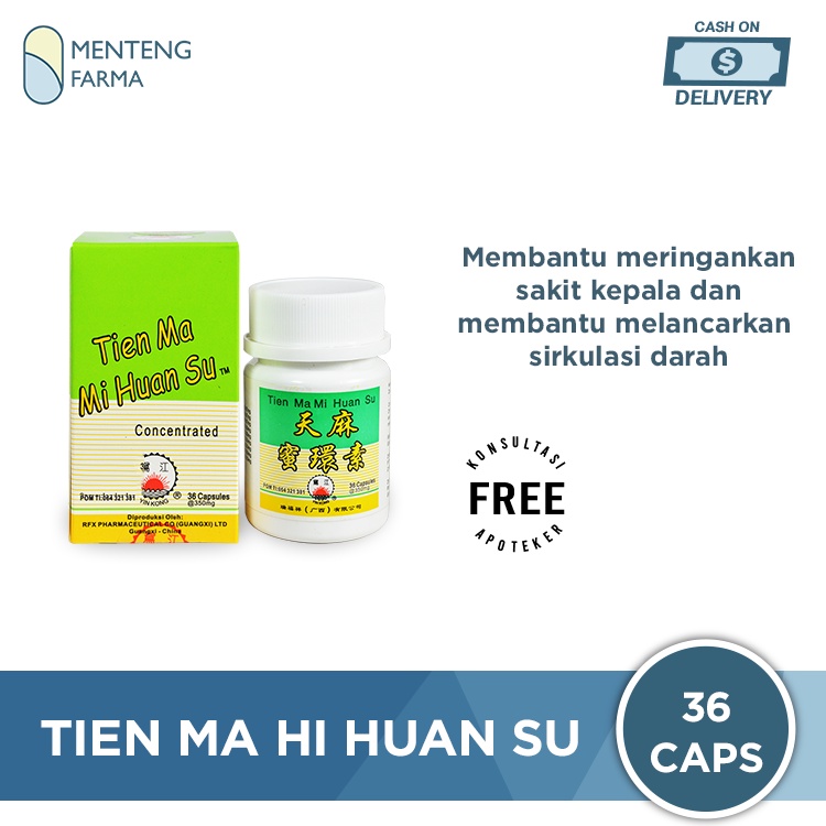 Tien Ma Mi Huan Su - Herbal Vertigo, sakit kepala akibat hipertensi, rematik