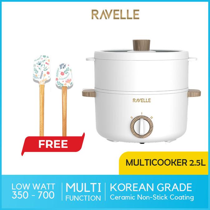 Ravelle Panci Listrik Multicooker - Panci Portable Multifungsi 2.5L