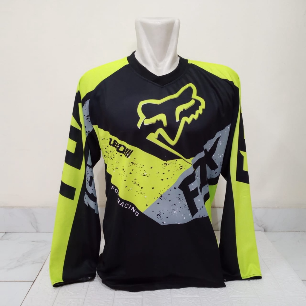 JERSY TRAIL CROSS JERSEY FULLPRINT KUALITAS PREMIUM BAJU CROSS OFFROAD JERSY SEPEDA PREMIUM BAJU TRAIL ADVENTURE STABILO HITAM