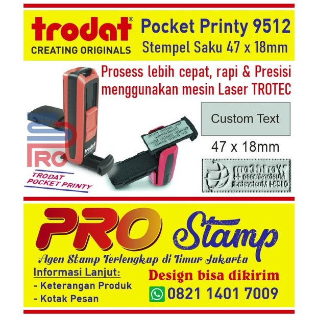 

Hari Ini Stempel Saku / Pocket Printy 9512 Diskon