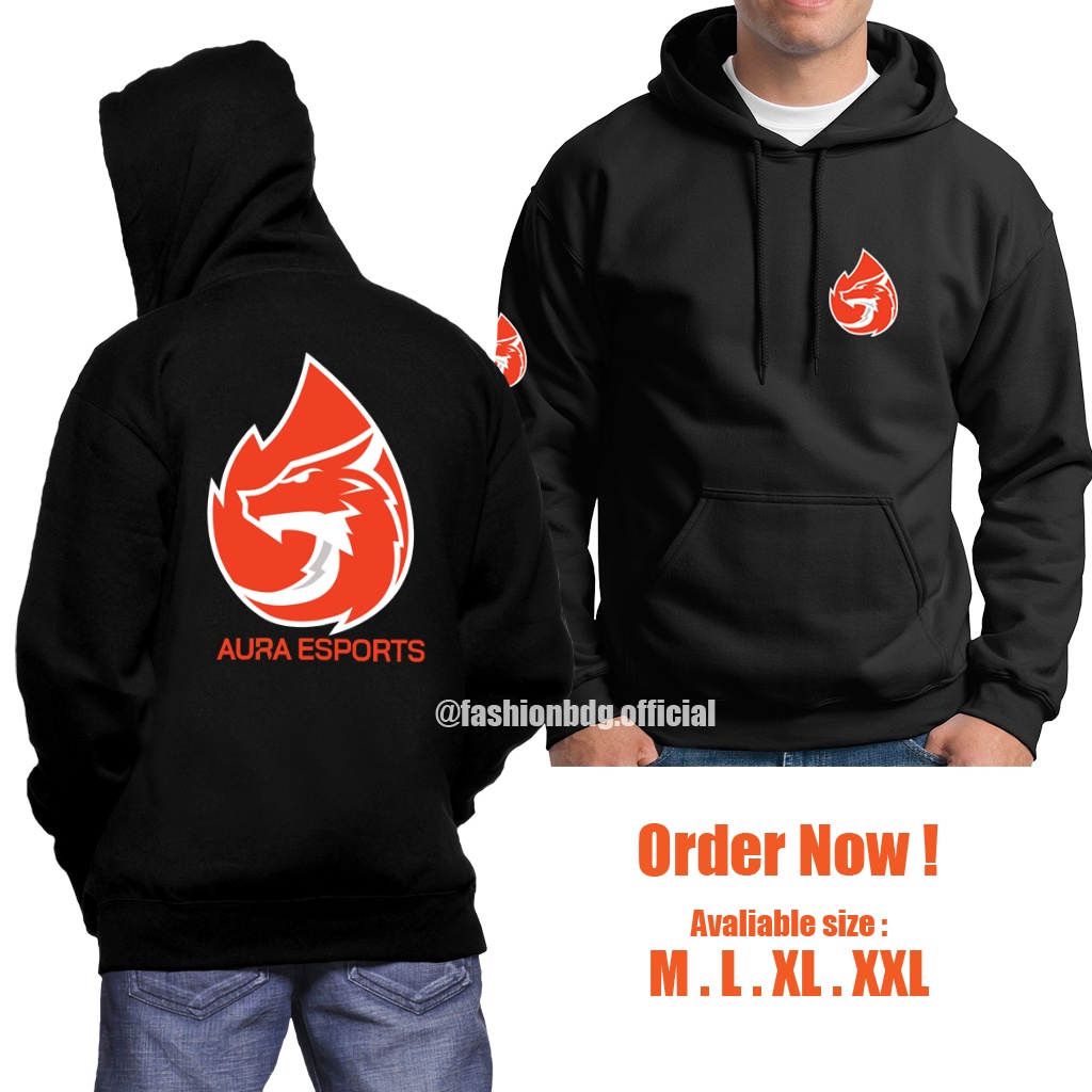 Sweater AURA Fire E-Sport Mobile Legend Bang Bang ML BB Sweater Hoodie Pria