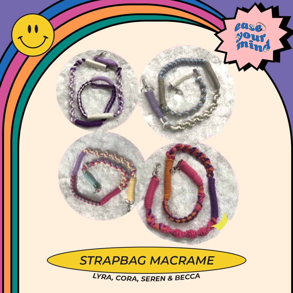 READY STRAP BAG MACRAME #2 | Tali tas macrame murah by EASEURMIND