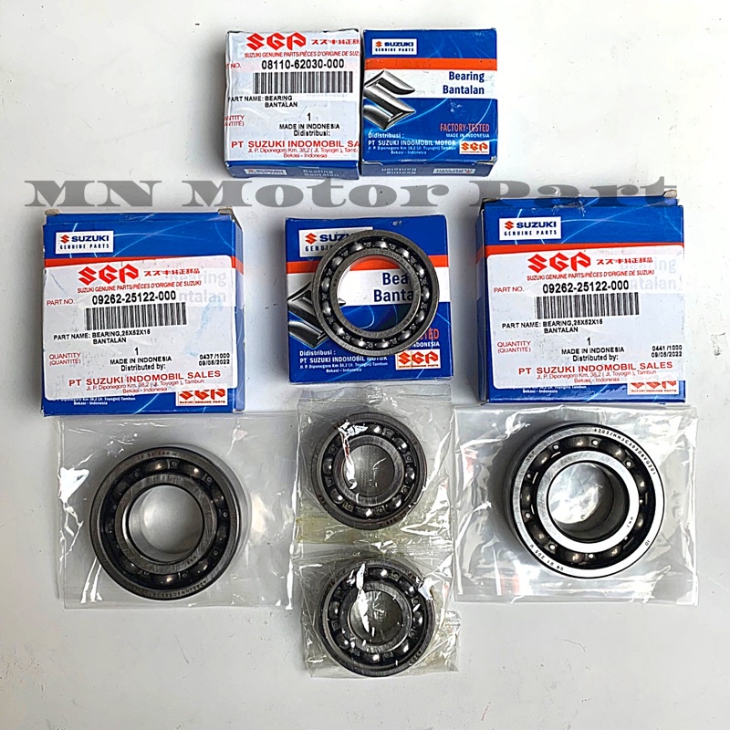 Bearing laher Kruk as Rasio Satria 2 tak 2T Hiu Lumba RK Cool Original Suzuki