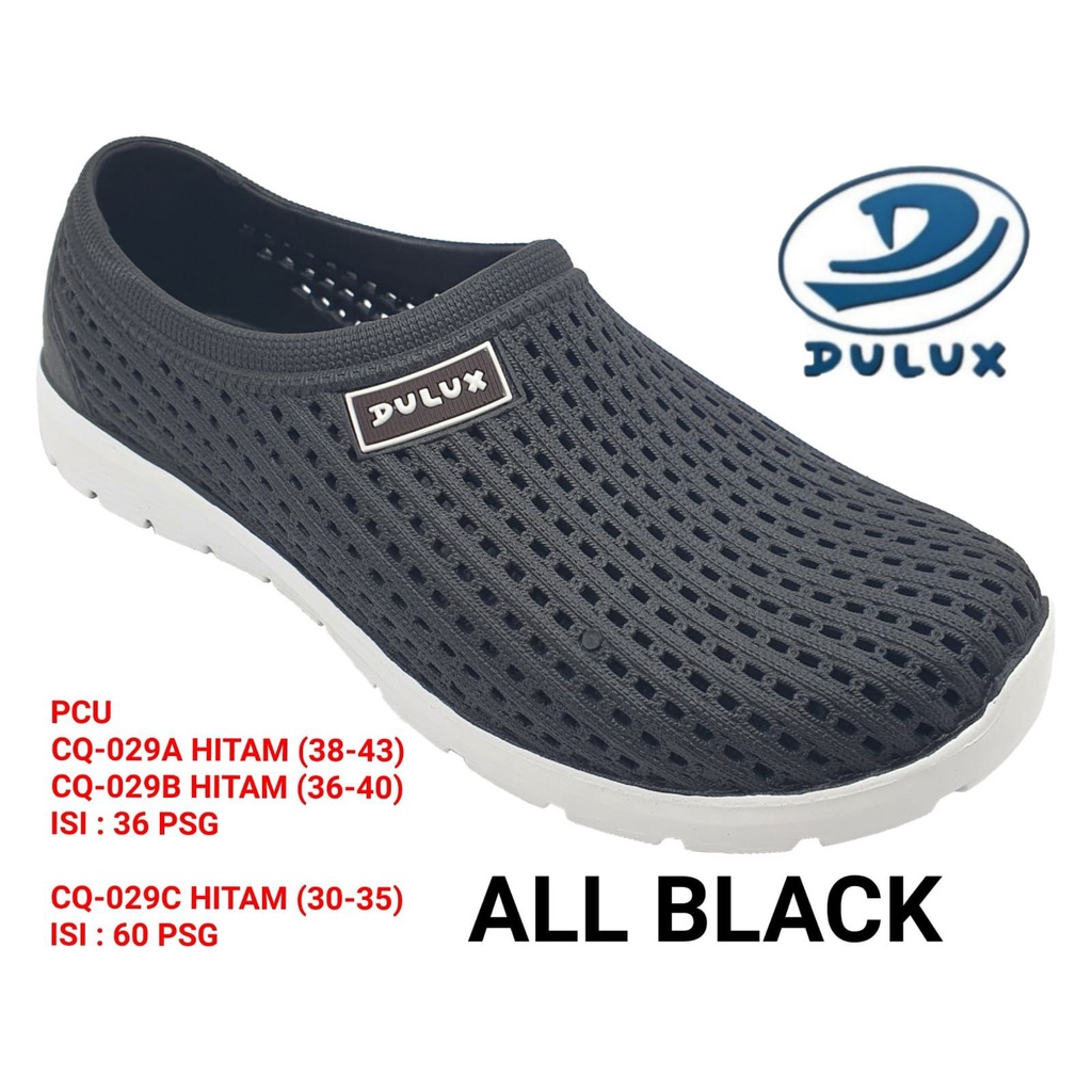 Dulux Sepatu Karet Slip On Khusus Hitam