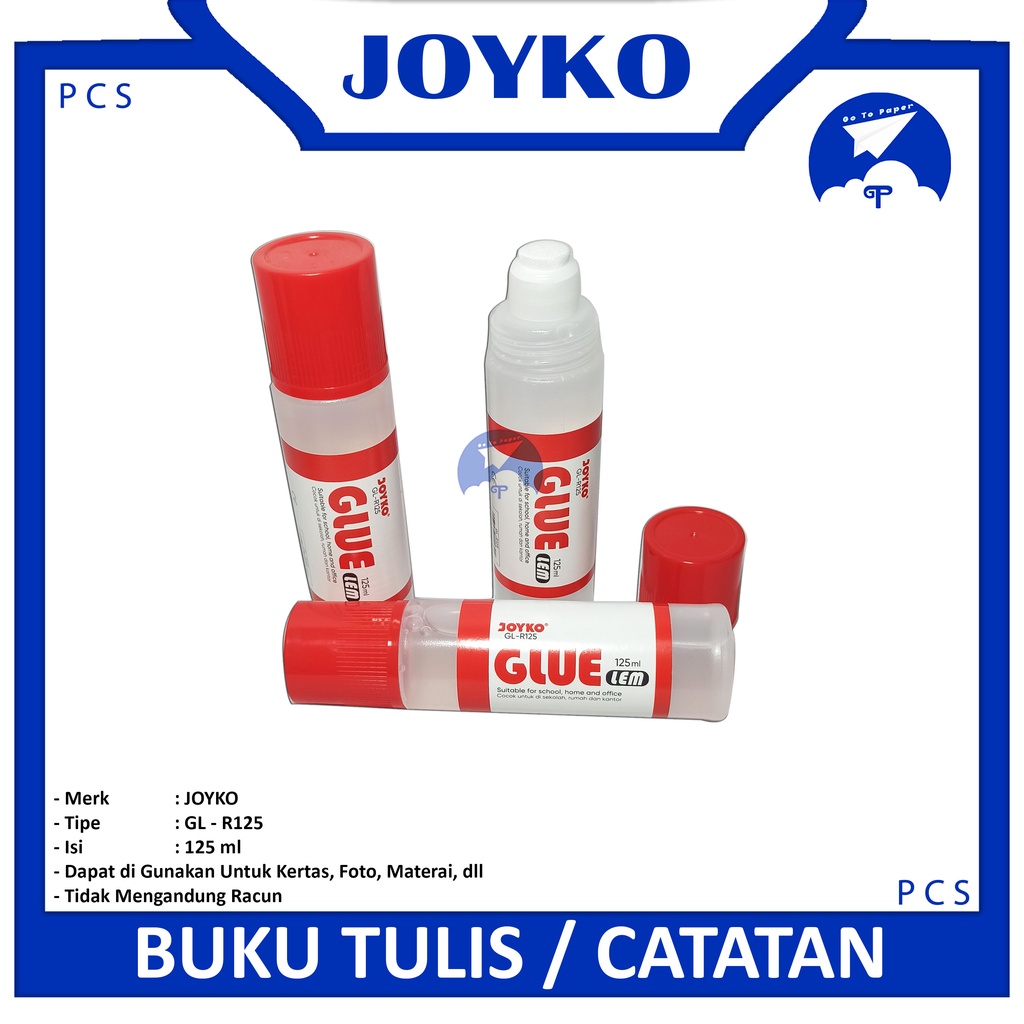 

JOYKO Glue Lem Kertas Cair Variasi GL-R125 - Pcs