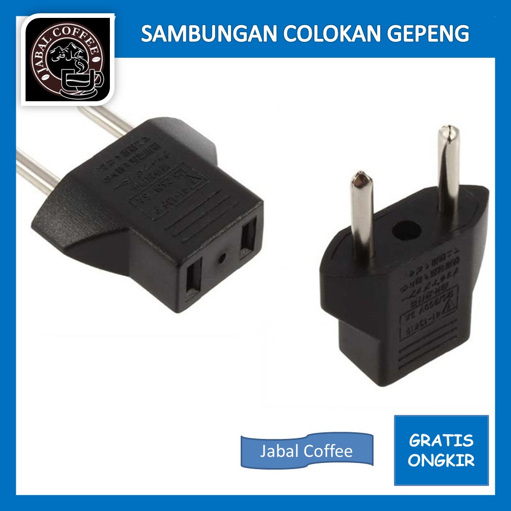 Colokan Sambungan Gepeng / Over Steker Adaptor Sambungan Adaptor Gepeng / Colokan Listrik Pipih / Sambungan Charger HP