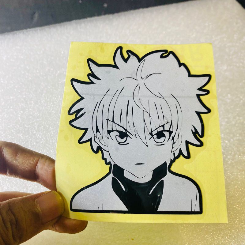 Sticker karakter killua anime x hunter Kilua Zoldyck cuting sticker tumpuk bukan priting/tinta